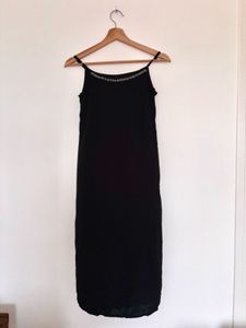 Elegant Black Slip style kurta and pant set