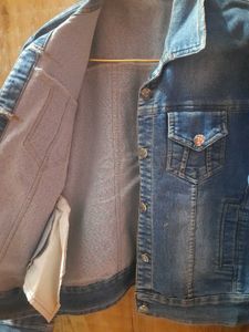 Blue casual denim jacket