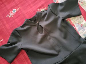 Stylish  black A-Line Dress