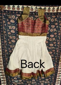 New Elegant White &amp; Pink Anarkali Suit Set