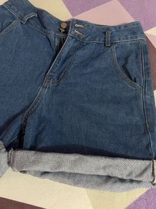 High Waisted Denim Shorts