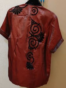 Stylish Maroon Ethnic shirt (party wear)