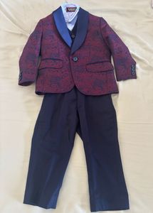 Boys' 4pc Formal Jacquard Blazer set