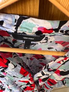 Vero Moda Vibrant Floral Print Wrap Dress