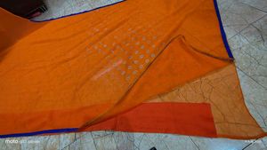 SPECIAL OFFER 🎉Vibrant Orange Saree and blouse