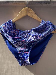 Blue Floral Bikini Bottoms