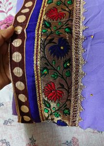 New Unused Lavender Saree