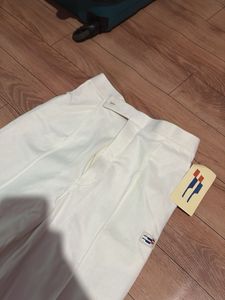 Classic White High-Waisted Trousers