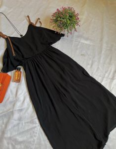 Chic Black Flowy Jumpsuit