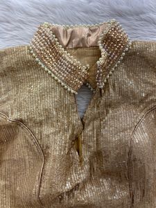 Sparkling Gold Sequin Blouse