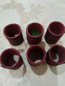A Set Of 6 Beautiful ethnic style napkin holder