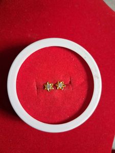 Star Stud Earrings gold 22crt