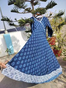 Elegant Blue Printed Kurta