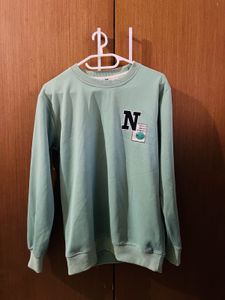 Mint Green Graphic Sweatshirt