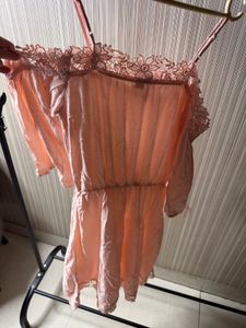 Women's Lace Trim Off-Shoulder Dress