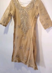 Embroidered Kurta and set with churidar pant an
