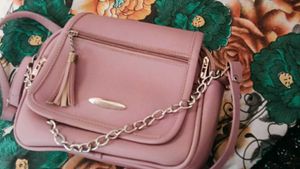 Pink Crossbody Bag 2 and 1 cluch soudi arabiya
