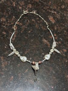 🦢Athena🦢✨Baroque Pearl &amp; Shell Charm Necklace