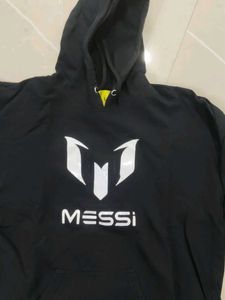 Messi Graphic Hoodie Black colour