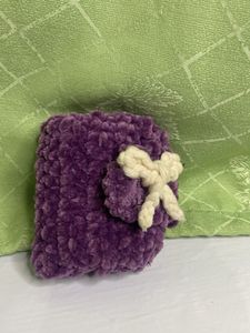 Cute Purple Crochet Wallet
