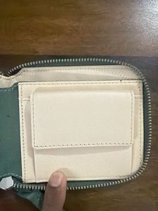 Stylish Green Zip Around Wallet
