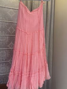 Elegant Pink Embellished Kurta and skirt