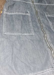 Denim onepiece with Zip Front