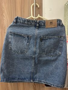 Classic Blue Denim Mini Skirt