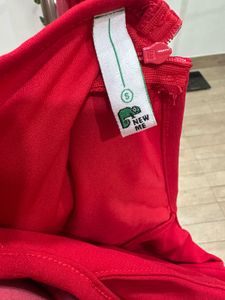 Halter Red Midi Dress
