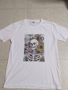 Graphic Print Skeleton T-Shirt