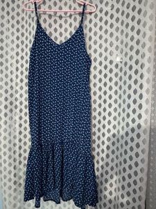 Blue Printed Dress