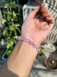 ✨ Handmade Purple Crystal Bracelet ✨