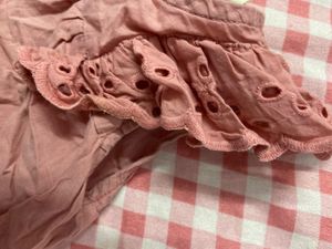 Cute Pink Ruffled Top