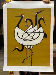 Crane   painting