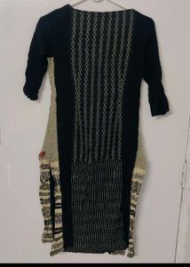 W Brand Black Kurta