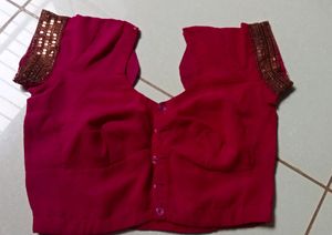 Pink Boder Saree..💖