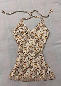 Boho Halter Neck Cami Top