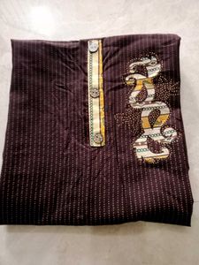 Stylish Striped Kurta Set with Dupatta