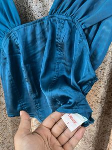 Chic Teal Corset Top