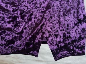 Purple Velvet Mini Dress
