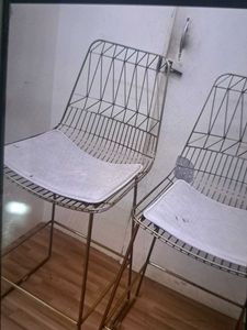 Stylish Gold Bar Stools (Set of 2)