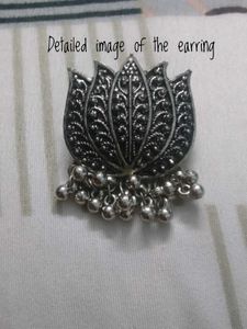 Lotus Design Dangle Earrings