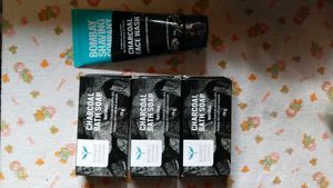 Bombay Shaving Company Charcoal Soap 3 & face wash