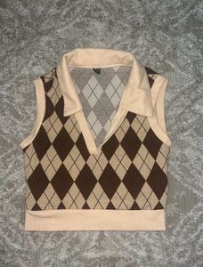 Plaid crop top