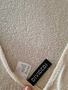 Knitted Dress H&amp;M Divided White