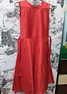 Vibrant Red🆕🎁 Sleeveless A-Line Midi Dress