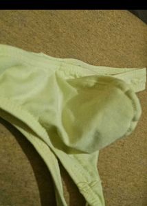 Pale Yellow Thong Panties