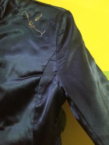 🌸🌸Navy Blue Satin Jacket/ Blazer