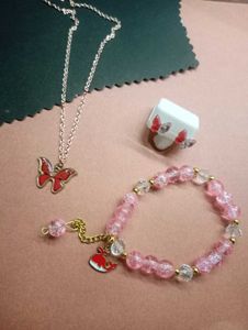 bracelet pendant earrings set