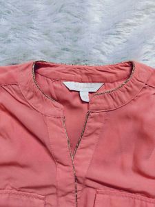 Chic Pink Button-Up Top